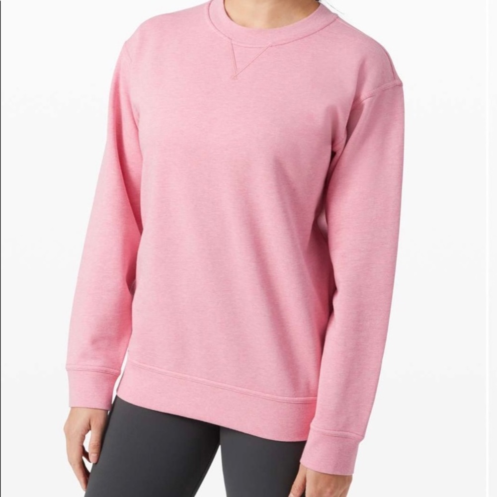 Lululemon All Yours Crew Heathered Azalea Pink